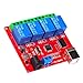 QIEIEI 4 Channel USB Control Relays Module ULN2803 5V 12V 24V Intelligent Switching for PC Automation and Expansion Board