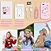 Kids Phone Toy Gift for Girls 3 4 5 6 7 8 Years Old, Toddler Smart Phone Learning Toys - Pretend Play Phones with Educational Games, MP3 Music Player, Birthday Gifts for Boys Age 3-8 (Pink)