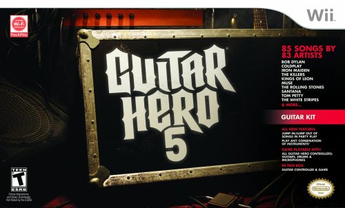 Image of Wii Guitar Hero 5 Guitar Bundle