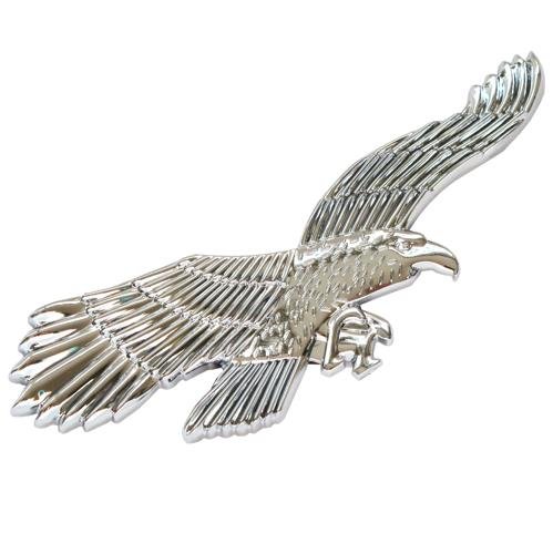 Chrome Look Eagle Shape Car Badge/ Decal Self Adhesive