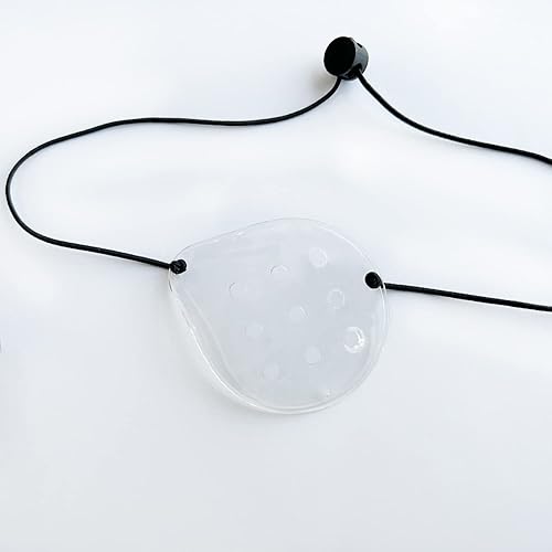 Miniatura 6 de Protector de ojos, 2 piezas de plástico para protección ocular, cirugía ocular, transpirable, con 2 cuerdas elásticas, transparente