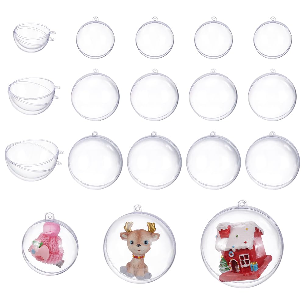 Boules en plastique incassables transparentes WADORN suspension déco maison