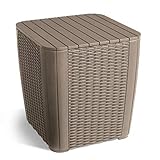 Beistelltisch naturgetreuer und offener runder Rattanoptik