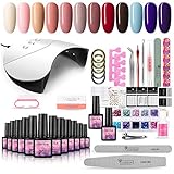 💅【Versatilidad】Uso amplio, el esmalte semipermanente en gel se puede hacer que las uñas sean impecables y elásticas sin que se partan ni se pelen. Amplio perfecta para uñas naturales, artificiales y acrílicas.