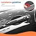 JeCar Carbon Fiber Side Mirror Covers & Door Handle Covers Trim Kit for 2014+ Jeep Cherokee