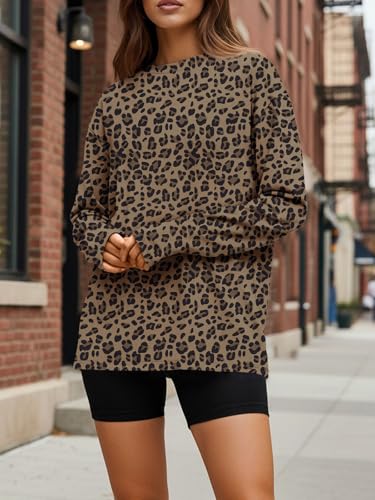 Image of Trendy Queen Womens Oversized Long Sleeve Shirts Fall Tops 2026 Basic Tees