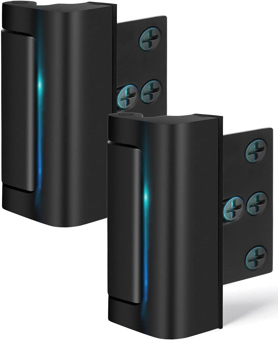 2 Pack Home Security Door Lock for Front Door Reinforcement Lock Kids Safety Child Proof High Security Door Lock for Top of Door Latch Extra Flip High Night Lock for Swinging Inward Door Safe Defend