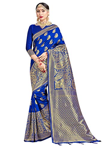 STYLE INSTANT Sarees for Women Banarasi Art Silk Woven Sari