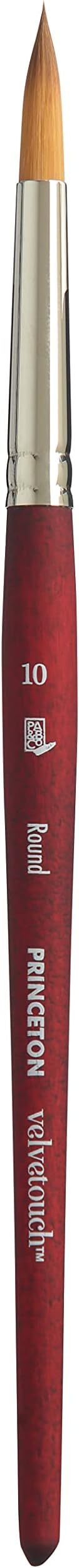 PRINCETON ARTIST BRUSH CO. P3950R10 Velvetouch Syn Sh Round Size 10