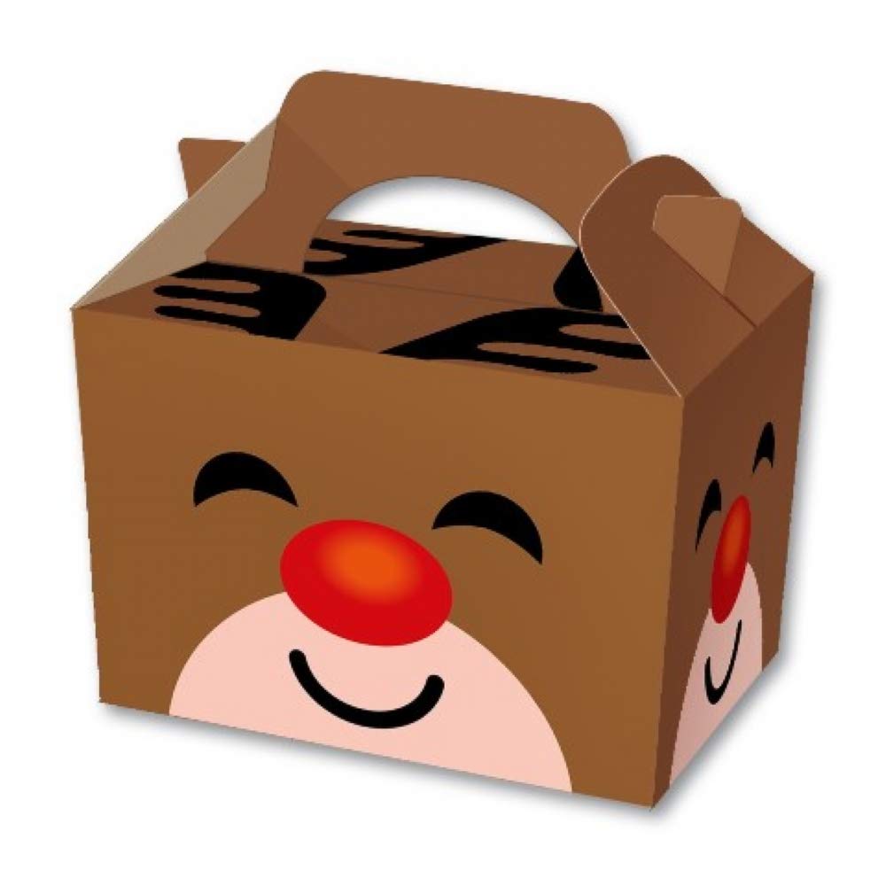 Diamante Crafts 50 x Reindeer Party Lunch Boxes