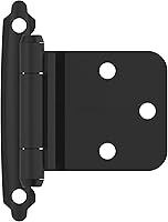 Vista 5 de Amerock BPR7629CZ Bisagra de gabinete de marco frontal Superposición variable de cierre automático montaje frontal Bronce champán Bisagra