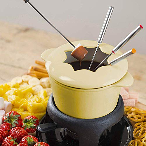Selftek 18 Pieces Stainless Steel Fondue Forks Sticks Skewers, 9.5" Smores Sticks Color Coding Cheese Fondue Forks With Heat Resistant Handle For Roast Meat Chocolate Dessert Marshmallows Meat #TOP4