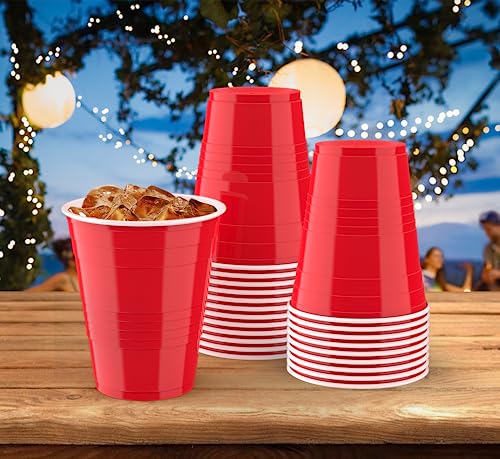 YARIX Red Plastic Cups | Red Party Cups | 30 Pcs (12 Oz) | 350 ml | Eco-Friendly |Reusable Cups | BPA Free | Durable Party Cups| Recyclable-Ideal for Christmas, Weddings, Birthdays, Dinner, Picnic. - Image 9