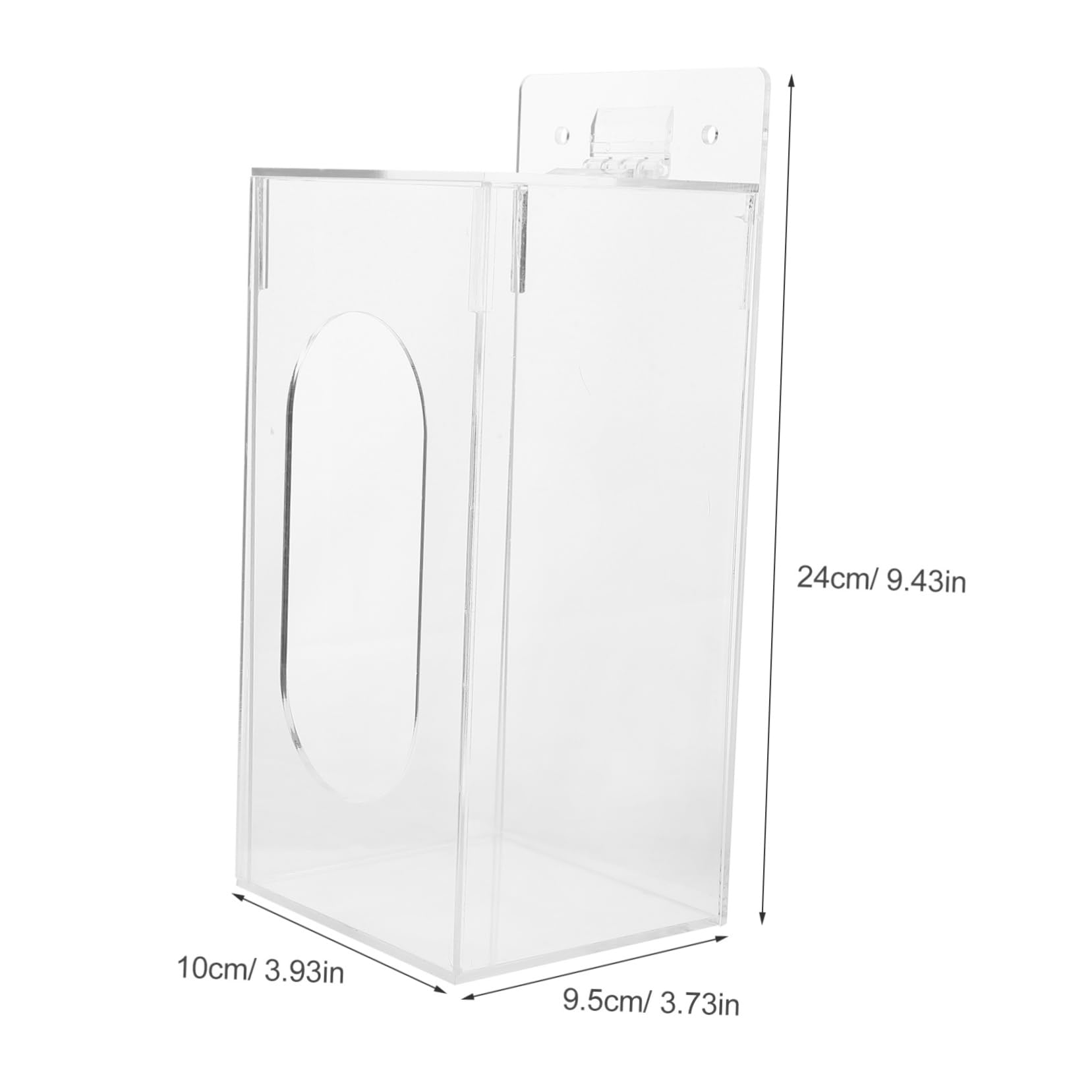 HOLIDYOYO Holder Dispenser Holder Dispenser Wall Mount Shoe Cover Organizer Emulsion Wall Holder Face Mask Holder Face Mask Dispenser Laboratory Acrylic