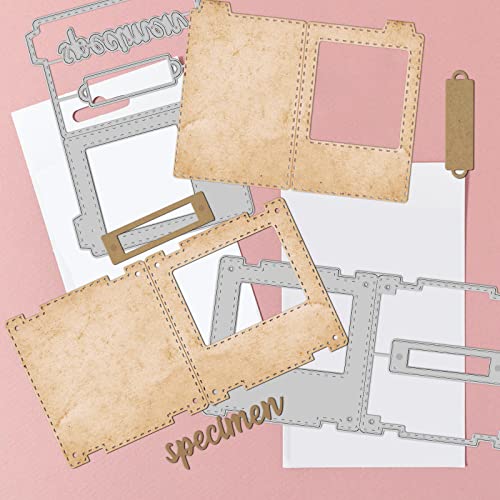 GLOBLELAND Vintage Slideshow Cut Dies Classical Filmstrip Photo Frame Cutting Dies for DIY Scrapbooking Stainless Steel Cutting Dies Stencils for Card Making Paper Craft - Image 3