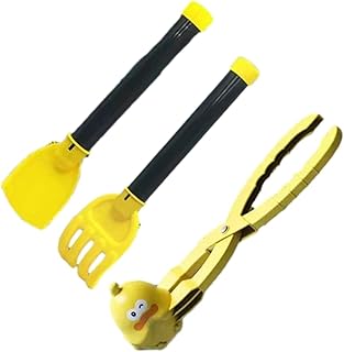 Winter Snow Toy Kit - Snow Toy Kit Snow Sand Molds with Shovels,Banana Duck Snow Mold Beach Sand Toys, Snow Shape Tools with Handle, Funny Snow Ball Maker for Kids Adults Boys Unniq