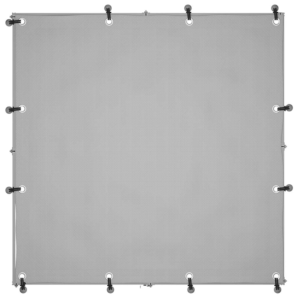 vidaXL Perrera de Acero Negro 10x110x110 cm Casa Jaula Perro Cachorro Mascota
