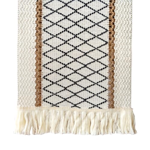 FDGGT 1 Pieza Mantel con Borlas Decoración De Mesa Mantel Tejido Vintage Decoración del Hogar Mantel Bohemio