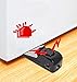 Lancoon Door Stopper Alarm 2 Pack, 120dB Loud Portable Wedge Entrance Alert Safety Tools for Home Security House Apartment Hotel Travel
