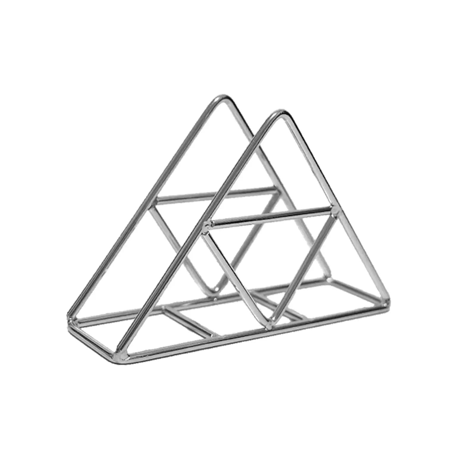 Napkin Holder Iron Tabletop Paper Napkin Holder Stand Organization For Indoor Outdoor Use Party Picnic Table Restaurant(Silver)