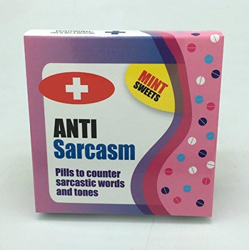 The Diabolical Gift People Anti Sarcasm Pills, Mints, Large : Amazon.co.uk:  Grocery