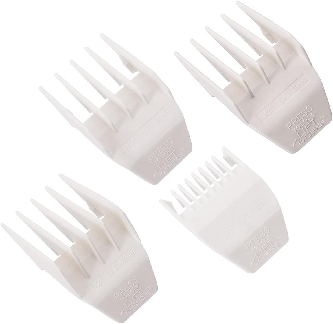 - Professional Peanut Clipper Guards for Wahl Peanut โ From 1/8 Inch to 1/2 Inch, Fits for Wahl Peanut, White-4PCS