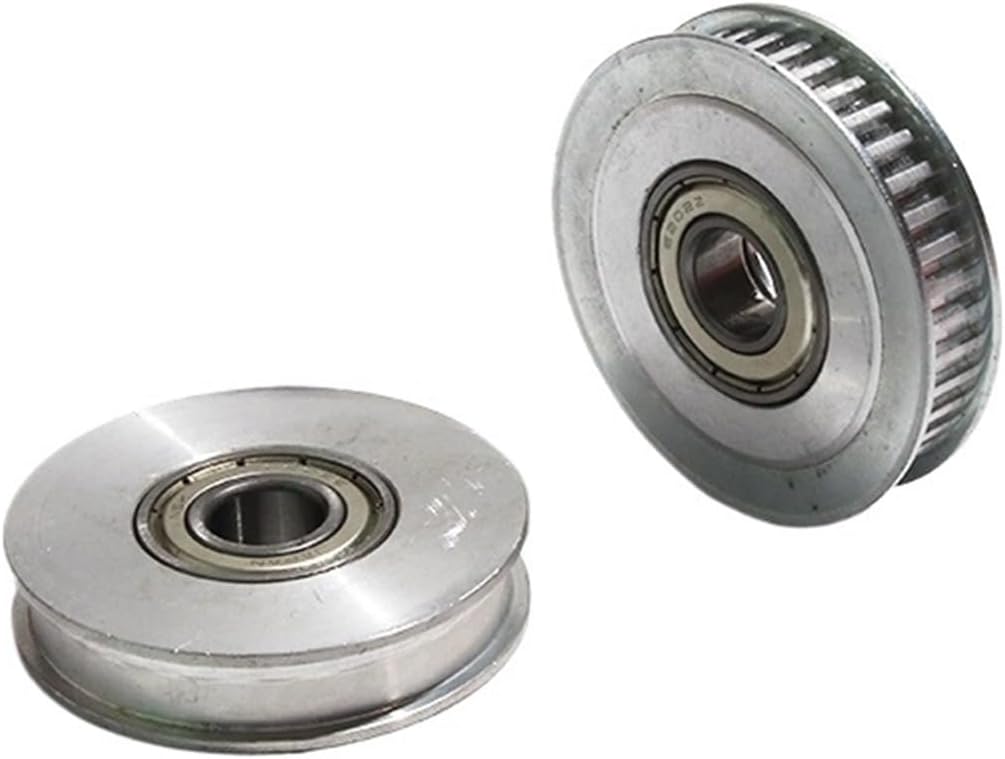 Inner Bore 10/15/17/20/25mm XL-40T Idler Pulley 40Teeth Transmission Idle Pulley Belt Width 11mm 1*Bearing Wheels(5mm,with Teeth_11MM)