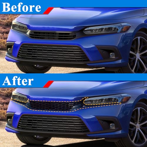 Rolling Gears Gloss Black Front Grille Eyebrow Fits 2022-2025 Honda Civic by Rolling Gears - Used condition - Image 7