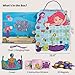 PUTSKA Potty Training Reward Chart for Girls with 35 Reusable Stickers – Potty Chart for Toddlers Girls - Reward Chart for Kids for Toilet Success - Mermaid
