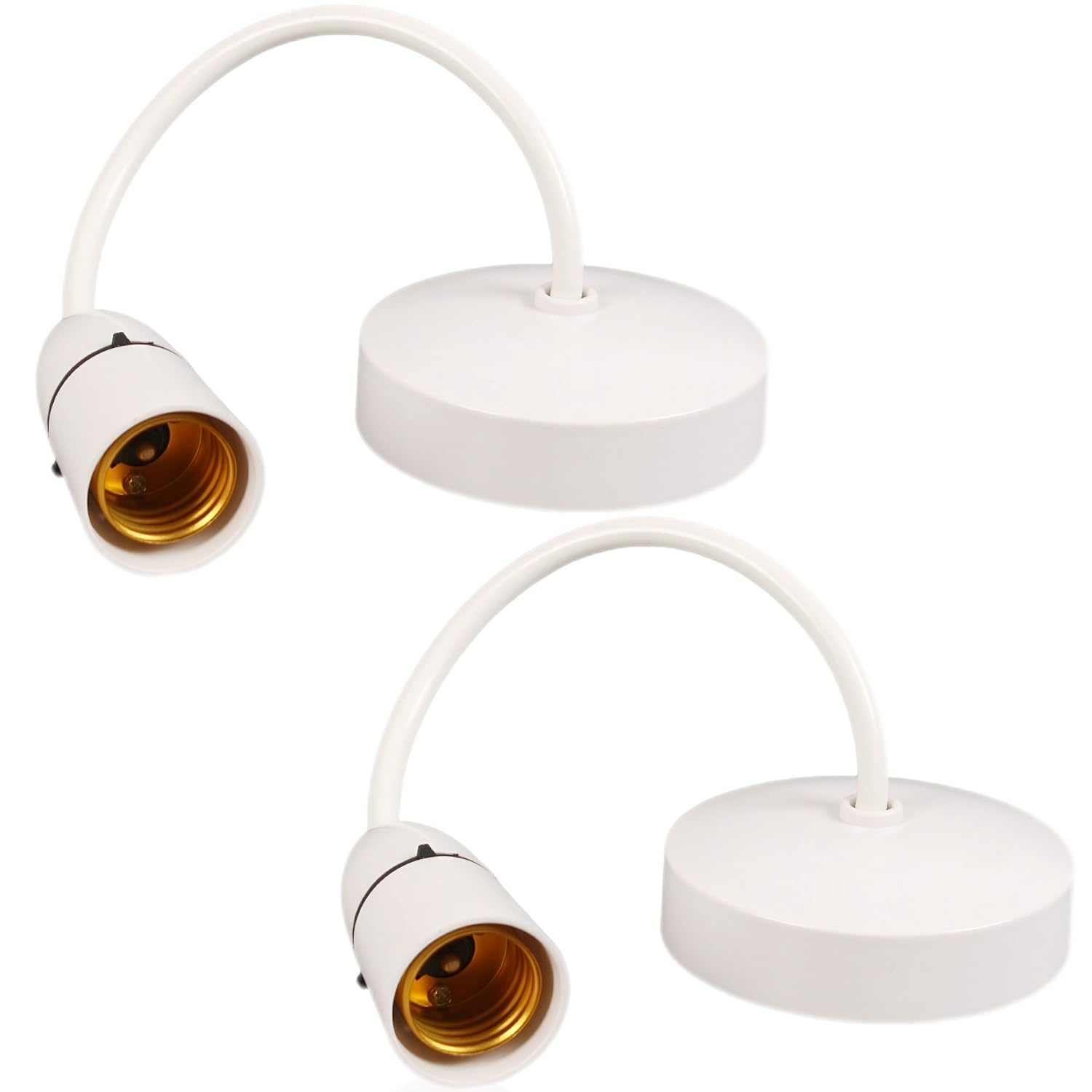 2PCS E27 Lamp Holder,Ceiling Pendant Light Fitting,Ceiling Hanging Lights Fixtures for Kitchen Living Room Bedroom Dining Room Lighting