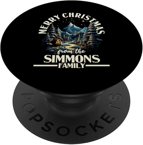 Miniatura 1 de Simmons Family Christmas Party Costume Group Matching Xmas PopSockets Standard PopGrip