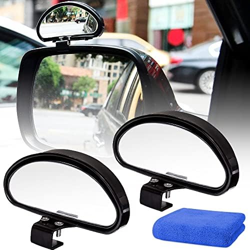 2X CAR BLIND Spot Mirror Auto 360° Wide Angle Convex Rear Side View - Foto 9