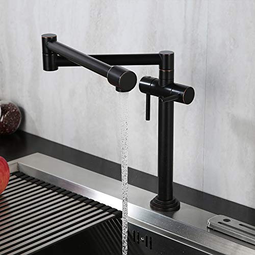 Robinet d'Évier de Cuisine Extensible Pliant et Mitigeur Laiton - 3