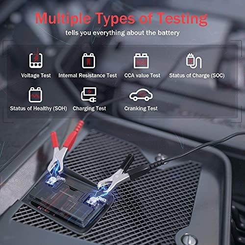 Ancel Vd700 Obd2 Scanner For Vag Vehicles Oil Tpms Epb Tps Sas Reset Injector Adaption Dpf Scan Tool With Ancel Ba101 12V 100-2000 Cca 220Ah Automotive Load Battery Tester #TOP7