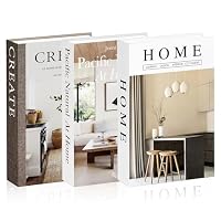 3 Stück Faltbare Deko Bücher Set, Mode Coffee Table Aesthetic, Gefälschte Decorative Books, Stockholm Bedroom Decor, Fake Bücher für Couchtisch Book Büro Geschenkideen Bücherregal Deko