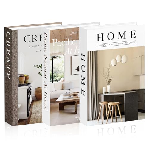 3 Stück Faltbare Deko Bücher Set Mode Coffee Table Aesthetic Gefälschte Decorative Books Stockholm Bedroom Decor Fake Bücher für Couchtisch Book Büro Geschenkideen Bücherregal Deko