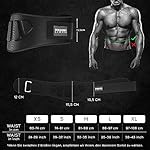 Gewichthebergürtel Herren & Damen - Fitness Zubehör für Krafttraining & Gewichtheben, Gym Gürtel Crossfit, Deadlift Lifting Belt für Powerlifting & Bodybuilding – Bild 4