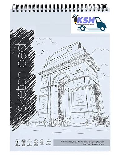 Nishtha Creations Wiro Sketch Pad, A5 Size, 110 GSM, 50 Sheets, for Artists Students Pack of 2 Pcs (B0BDSCMBCV) Amazon Price History, Amazon Price Tracker