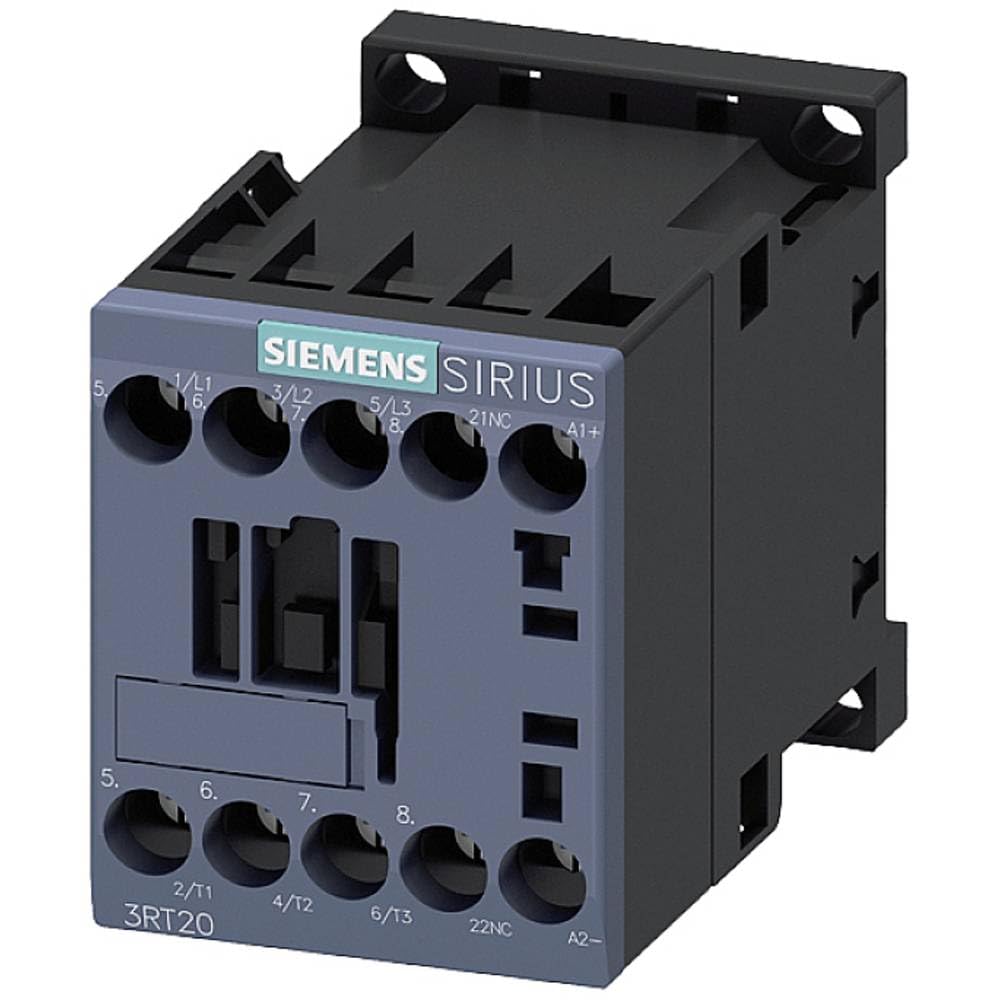 Siemens 3RT20161BB42 Contactor, AC-3, 4Kw/400V, 1NC, Dc 24V, 3-Pole, Sz S00 Screw TERMINAL