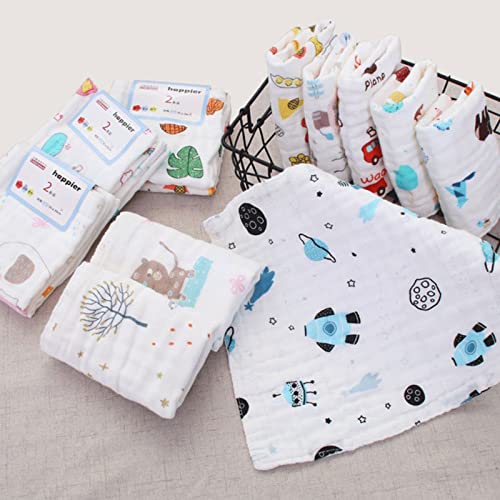 Kadagg Petite Serviette Mouchoir de Poche carré Mouchoir en Coton à Six Couches Serviette de salive pour bébé Mouchoirs pour bébés Nourrissons Tout-Petits Coton – vue 4
