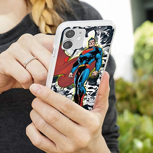 Superman Glowing Aura Protective Slim Fit Hybrid Rubber Bumper Case Fits Apple Iphone 8, 8 Plus, X, 11, 11 Pro,11 Pro Max #TOP4