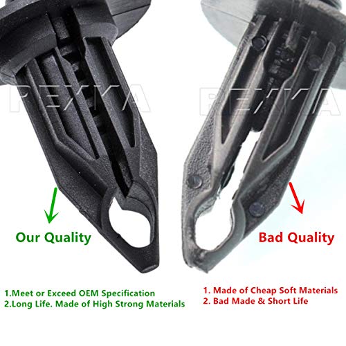 Rexka 40Pcs Bumper Cover Retainer Clips 12Mm Push Pin Compatible With Chrysler 6502625 07-18 Jeep Wrangler & Wrangler Unlimited Jk Dodge Dakota Durango Ram 1500 2500 3500 4500 5500 Gm 10140480 #TOP3