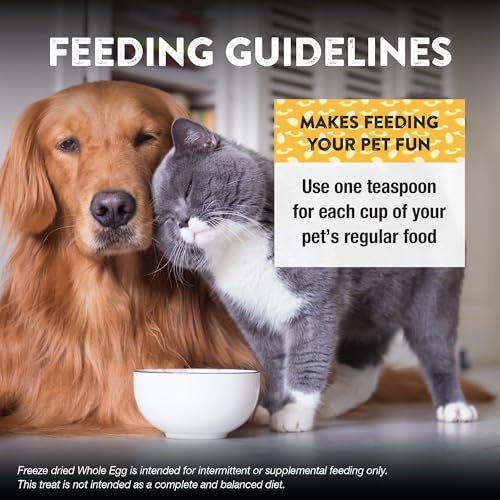 Image of Northwest Naturals Freeze-Dried Whole Chicken Egg Functional Topper - for Dogs & Cats - Healthy, 1 Ingredient, Human Grade Ingredients, All Natural, Proudly Made in USA, 4 Oz (Pack of 1)