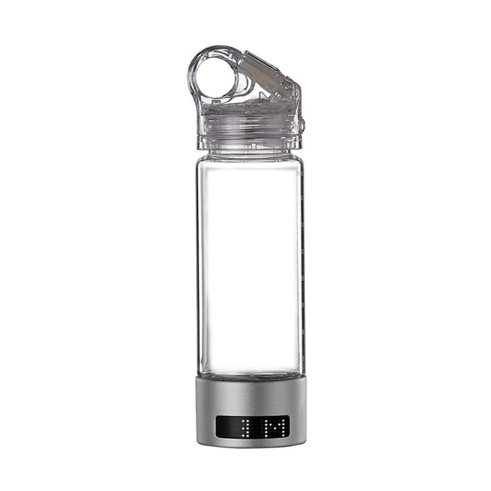 Przenośna butelka na wodę 3 w 1 400 ml podwójny tryb 1300-1500PPB z inhalatorem adapter elektrolizy wodoodporny LED kubek na wodę i przenośny generator jonów do domu biura podróży