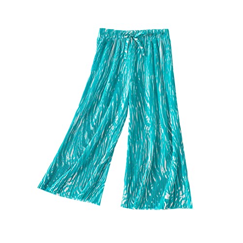 Toddler Girls Flowy Wide Leg Pants High Waist Palazzo Pants Loose Trousers Casual Baby Pants Girls Sweatpants