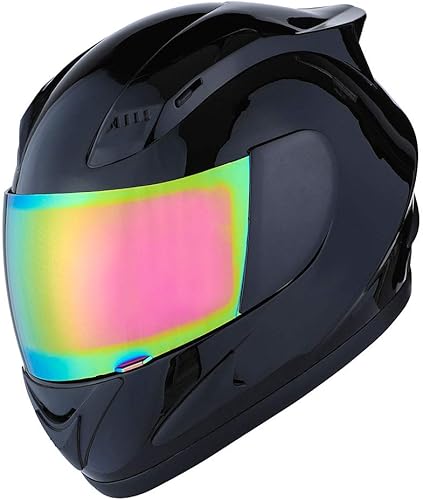 Miniatura 7 de 1Storm - Casco para motocicleta, para cabeza completa, diseño de calavera mecánica HJDJ11