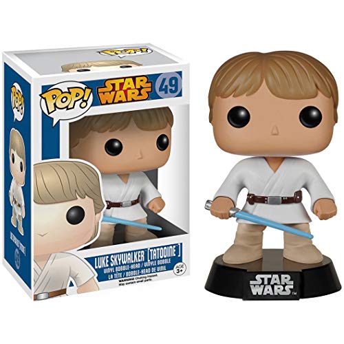 Funko Luke Skywalker [Tattooine]: Star Wars x POP! Vinyl Figure & 1 POP! Compatible PET Plastic Graphical Protector Bundle [#049 / 05710 - B]