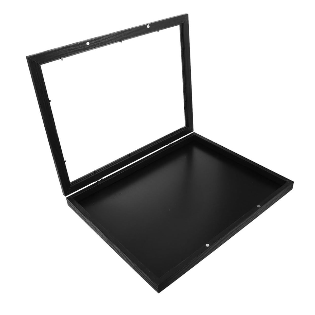 Cadre vitrine pour maillot de basketball bois noir luxe