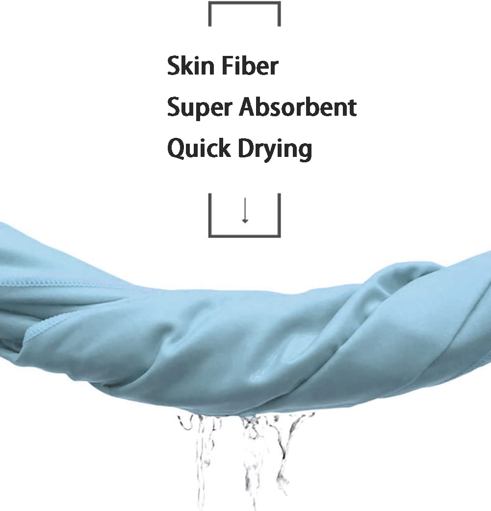 Poncho da spiaggia per adulti, accappatoio, telo da spiaggia per uomini e donne, telo da bagno in microfibra, super assorbente, 110 x 80 cm (#7)