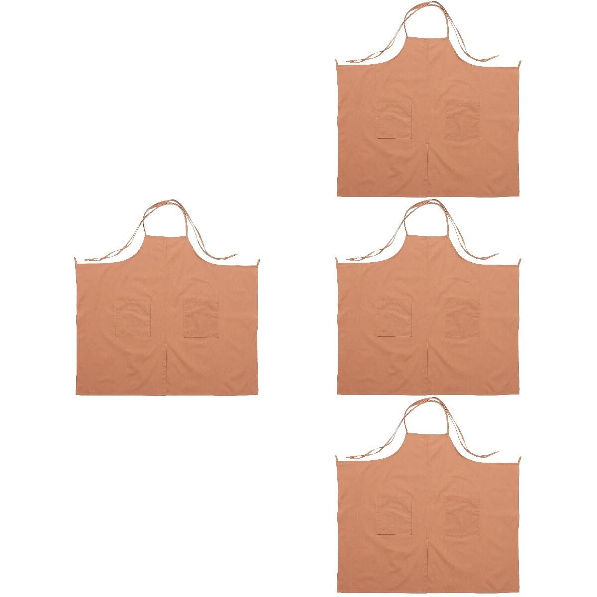 Grembiule da cucina regolabile in cotone, grembiule da negozio di fiori, grembiule decorativo da cuoco, 4 pezzi, Come mostrato, 109X97X0.1CM